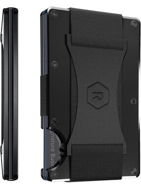 Slim Minimalist RFID Wallet for Men - Compact Front Pocket Card Holder with Cash